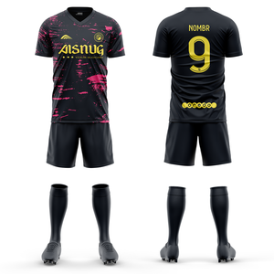 Il produttore di magliette da calcio per bambini sublimate personalizzate indossa un Set uniforme per la squadra nazionale del bambino vecchia scuola di calcio - Product Image 5