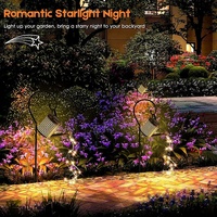 Nouvelle Guirlande Lumineuse Solaire LED Étanche en Forme d'Arrosoir, Décoration de Jardin en Métal Craquelé, Piquet Lumineux Solaire