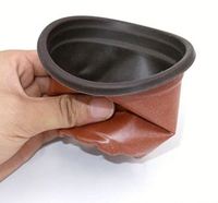 100 pièces Pots de fleurs/plantes en plastique 10 CM plateau de graines parfait pour le jardinier (taille moyenne)