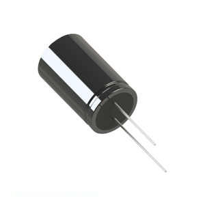 Condensateur canal fabricant CAP ALUM 2.2MF 20% 10V RADIAL TH 2.2 mF à travers trou REF1220222M010K - Product Image 1