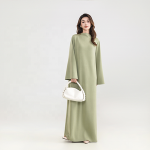 Lignes 2025 высококачественный эксклюзивный Модный высококачественный Спот мусульманский женский халат большого размера Открытый простой абайский комплект из 2 предметов - Product Image 5