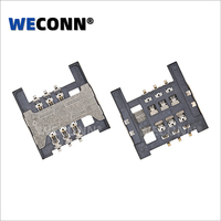 WECONN IOS9001 WL-SIM150-161 6PIN+0 H=1,50mm Push-Pull SMT SIM-Karten-Steckverbinder Maßgefertigter Automobil-Steckverbinder