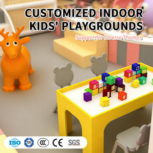 Système de jeux souple sur le thème de la crème, personnalisable, pour <span class=keywords><strong>parc</strong></span> d'attractions intérieur, piscine à balles pour entreprises familiales, capacité 50-200 enfants - Product Image 5