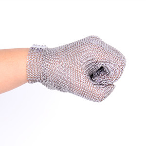 Guantes de Seguridad de Acero Inoxidable 316, Resistentes a Cortes y Puñaladas, Textura Lisa, Guantes de Malla de Cadena, para Uso en Mataderos, Personalizables - Product Image 6
