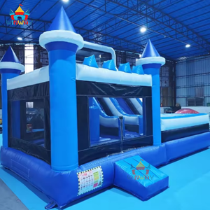 Nouveau Château Gonflable Combo Bleu/Blanc 4x5m en PVC pour la Maison, Installation Facile, Modèle 2025 - Product Image 6