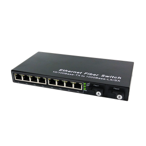 Convertidor de Medios SC de Venta Caliente de Fábrica, Switch Ethernet de 20KM, 2 SC + 8 RJ45, Switch de Fibra Óptica, Convertidor de Medios de Fibra Óptica - Product Image 2