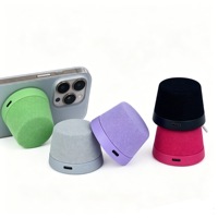 Speaker Mini Nirkabel Portabel Magnetik Kompatibel dengan MagSafe, Dapat Dipasang dengan Magnet, untuk iPhone, Baterai 300mAh, 20Hz-20kHz