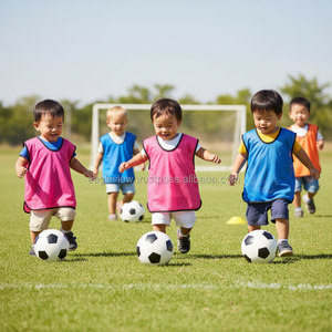 Baberos deportivos de entrenamiento de malla de fútbol para bebés, tallas para niños pequeños, ropa de fútbol, camisetas, Tops, nombre de equipo personalizado, corte automatizado - Product Image 3