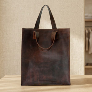 Bolso de Mano Casual para Mujer BS INTERNATIONAL de Cuero 100% Genuino de Alta Calidad, con Dos Correas, Cierre de Cremallera, Impermeable y Grande - Product Image 2