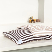 Fauteuil gonflable de piscine convertible, surdimensionné, moderne, de luxe, rayé, imperméable, en polyester, portable et pliable, type pouf et transat de soleil