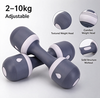 Haltères réglables avec plaques ABS, poignée en acier au carbone, ensemble de poids carrés détachables pour la musculation à domicile et l'entraînement complet du corps