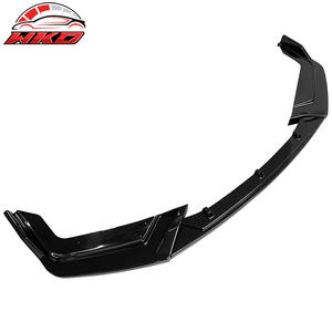 Lèvre de pare-chocs avant compatible avec Honda Civic 2017-2021 Si 5 portes Hatchback, spoiler noir brillant 3 pièces, pièces auto de haute qualité, kit carrosserie - Product Image 4