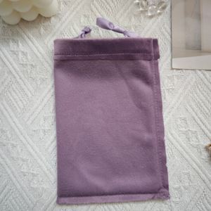 Pochette en velours personnalisée avec logo pour bijoux, petits dés, boucles d'oreilles, bracelets, colliers, cadeaux, sac à cordon en velours pour bijoux - Product Image 6