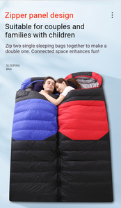 Sac de couchage enveloppant imperméable de qualité supérieure pour adultes, 3 saisons, chaud, pour le camping en hiver, les aventures en plein air et le confort en intérieur - Product Image 2