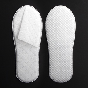 Ciabatte Monouso Economiche in TNT <span class=keywords><strong>per</strong></span> Ospedali e Hotel, Bianche/Grigie 28*11cm, Confezione Multipla - Product Image 1