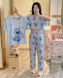 Nuevo Conjunto de Pijama para Mujer al por Mayor, Ropa de Dormir de Tres Piezas con Dibujos Animados, Suave y Linda, Ropa de Casa para Mujer, Pijama para Niñas, 3 Piezas - Product Image 2