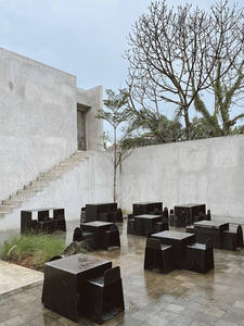 ชุดเหล็กดัดสั่งทำเชิงพาณิชย์ สไตล์ไทยอุตสาหกรรมและเรียบง่ายทันสมัย สำหรับระเบียงร้านอาหาร <span class=keywords><strong>ร้าน</strong></span>ชานม ทนทาน - Product Image 5