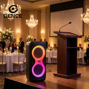 Altavoz Portátil GENCE con Logotipo Personalizado, Altavoz Inalámbrico para Fiestas en Interiores, Correa, RGB, Plástico, AUX, Bajo MOQ, OEM/ODM, Profesional - Product Image 1