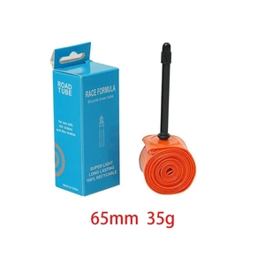 Chambre à air de vélo ultralégère 700c 18 25 28 32 vélo de route matériau TPU pneu 45 mm 65mm 85mm longueur Valve française Super léger - Product Image 5