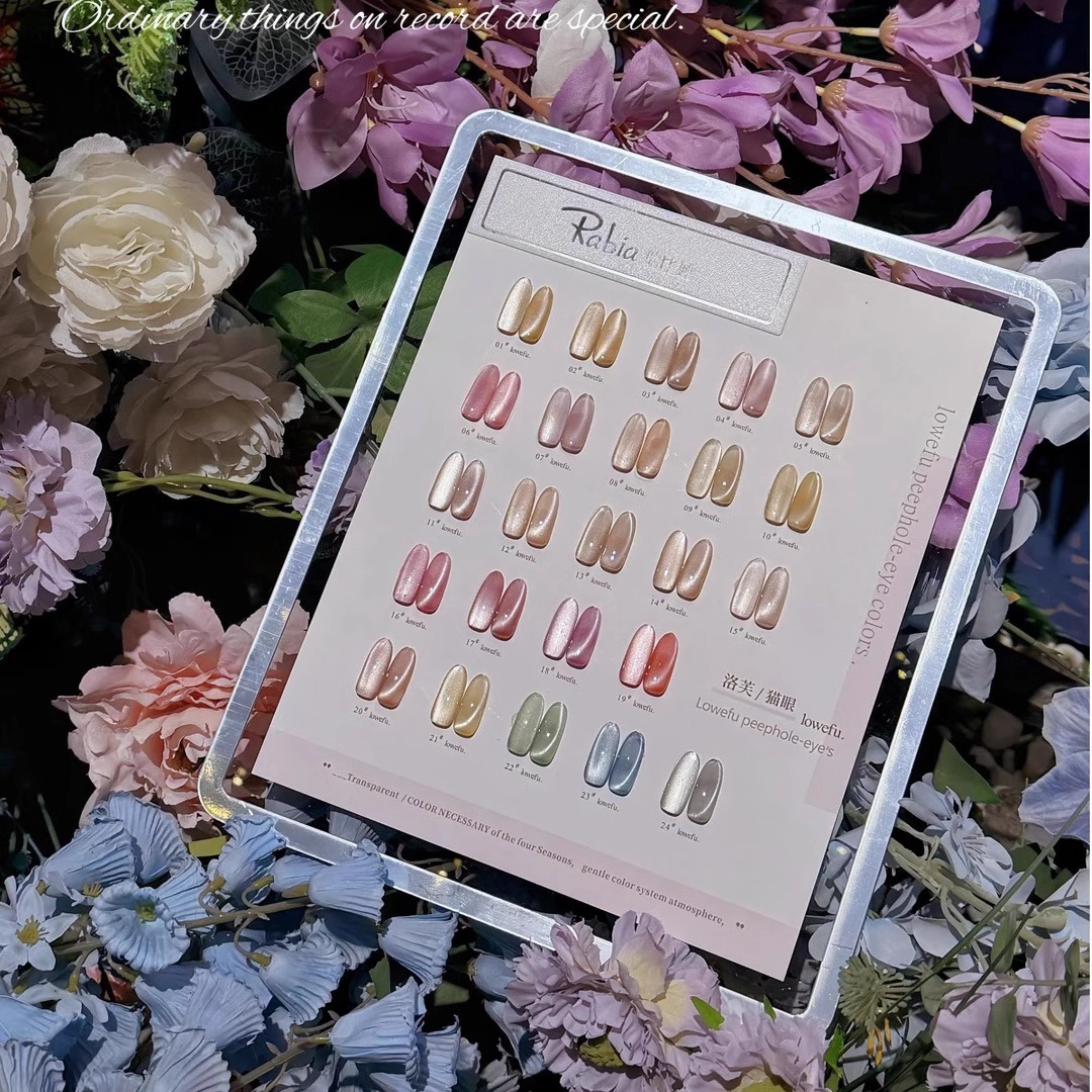 Caifeng love cat eye 24 colors, swatch included
