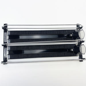 Empujador de estante para bebidas enlatadas Enfriador con resorte Deslizadores Estante frente a la comercialización Sistema de empuje de botellas de bebidas Empujador Deslizante - Product Image 1