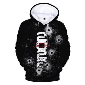 เสื้อมีฮู้ดพิมพ์ลายแร็ปเปอร์ <span class=keywords><strong>Lil</strong></span> tjay 3D ผู้ชายเสื้อลำลองแบบสตรีทสวมหัวเสื้อกันหนาวชุดวอร์มเสื้อมีฮู้ดขนาดใหญ่เสื้อโค้ทสีดำสุดเท่ - Product Image 6