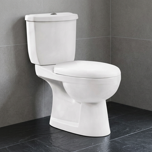 โถสุขภัณฑ์แบบสองชิ้นราคาประหยัด พร้อมฝารองนั่ง - Product Image 3