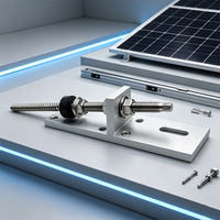 Échantillon disponible, MOQ personnalisé, kit de fixation en L anti-corrosion pour système de support photovoltaïque, crochet de suspension pour toit solaire SECARE