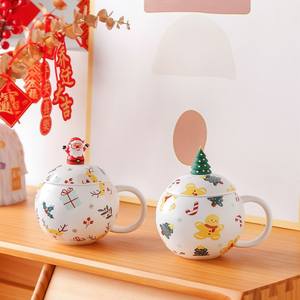 Christmas Red Ceramic Coffee <b>Mug</b> for Kids Animals Large Capacity Heat-Resistant Dishwasher & Microwave Safe <b>Gift</b> <b>Box</b> Included - Product Image 4