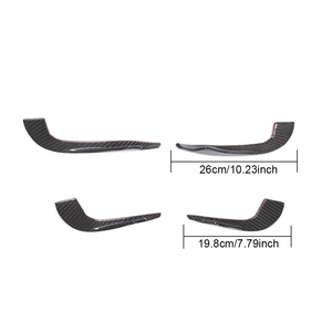 Alerones Delanteros para Parachoques de Coche, Divisores de Aire para <span class=keywords><strong>Audi</strong></span> <span class=keywords><strong>RS3</strong></span> <span class=keywords><strong>Sedan</strong></span> 2017 2018 <span class=keywords><strong>2019</strong></span>, Divisores de Parachoques Delanteros, Rejillas de Ventilación, Alerones de Fibra de Carbono - Product Image 6