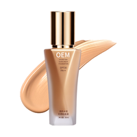 Fond de Teint Liquide Protecteur Solaire de Haute Qualité, OEM ODM, Marque Privée, Couverture Naturelle pour Pores Foncés, Maquillage SPF