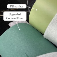 Tapis de yoga en caoutchouc naturel PU personnalisé pour studio de Pilates, tapis de yoga écologique en PU pour la remise en forme
