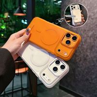 Nouvelle coque de téléphone magnétique ultra-fine IMD mate de haute qualité, couleur originale, compatible avec iPhone 17 Pro Max 16, antichoc