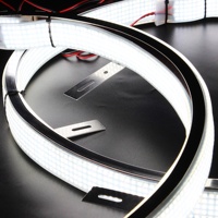 Bandes lumineuses ultra-denses super brillantes à 5 rangées, blanc pur, éclairages de roue à 10 rangées, anneaux métalliques de 17 pouces pour camions tout-terrain