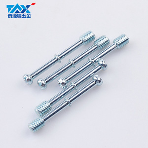 TAX Three In One Connector M6 Zinc Plated Carbon Steel For Shelf Support - Product Image 2