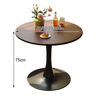 Nordique moderne petite Table panneau bois loisirs Table basse pour manger plate-forme de négociation Table Simple pour meubles de salon