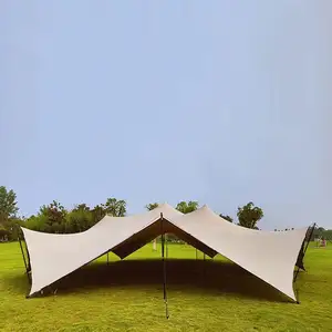 Unistrengh gran oferta al aire libre tela impermeable beduino estiramiento gran familia Camping tienda elástica para fiesta de boda