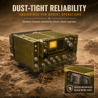 Radio militaire multi-bandes HF/VHF/UHF 1,6 MHz-512 MHz, communication tactique sans fil SDR, radios militaires