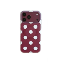 Coque de téléphone magnétique antichoc à pois colorés style coréen pour iPhone 18 17 16 15 Pro Max