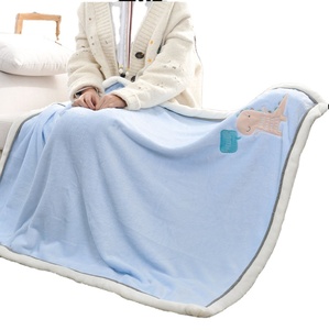 Meilleur nouveau pas cher corail polaire flanelle couverture 100% Polyester tricoté dessin animé motif chaud canapé jeter pour automne hiver voyage - Product Image 1