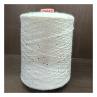 Fil à tricoter de luxe en viscose mélangée, paillettes, nylon, PBT, filé à cœur, fil argenté, haute élasticité, teinture métallique, de Jinzhou, Chine
