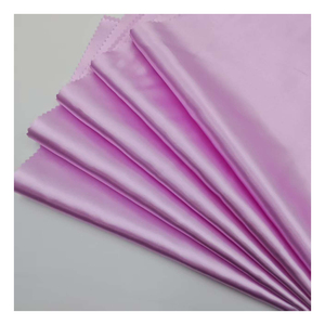 Umweltfreundlicher Organischer 100% Polyester Satin-Stoff 50D*75D Fleckabweisend Schnelltrocknend Leichtgewichtig Unifarben Gefärbt für Kleidung Taschen Spielzeug - Product Image 4