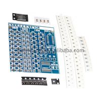 Circuit imprimé PCB SMT SMD pour le bricolage, kit d'entraînement à la soudure, combinaison électronique, 77 pièces