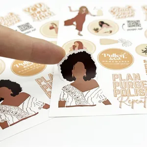 Chi Phí Hiệu Quả Khuyến Mại Tự Dính Không Thấm Nước Trang Trí In Ấn Sticker Nụ Hôn Cắt Vinyl Dán Tấm Cho Máy Tính Xách Tay