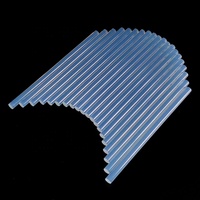 Résine de bâton adhésif thermofusible jaune clair clair et barre de silicone EVA sans fixation pour l'emballage de boîte cadeau