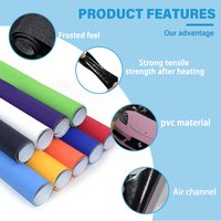 Enveloppe de voiture en vinyle chromé à changement de couleur de diamant givrée PVC tombé 1.52*28 M Film pailleté mat enveloppes de carrosserie
