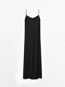 Wholesale Custom Summer Daily Women Elegant Satin <strong>Dress</strong> Sleeveless Solid Slip Backless <strong>Maxi</strong> <strong>Dress</strong> - Product Image 5