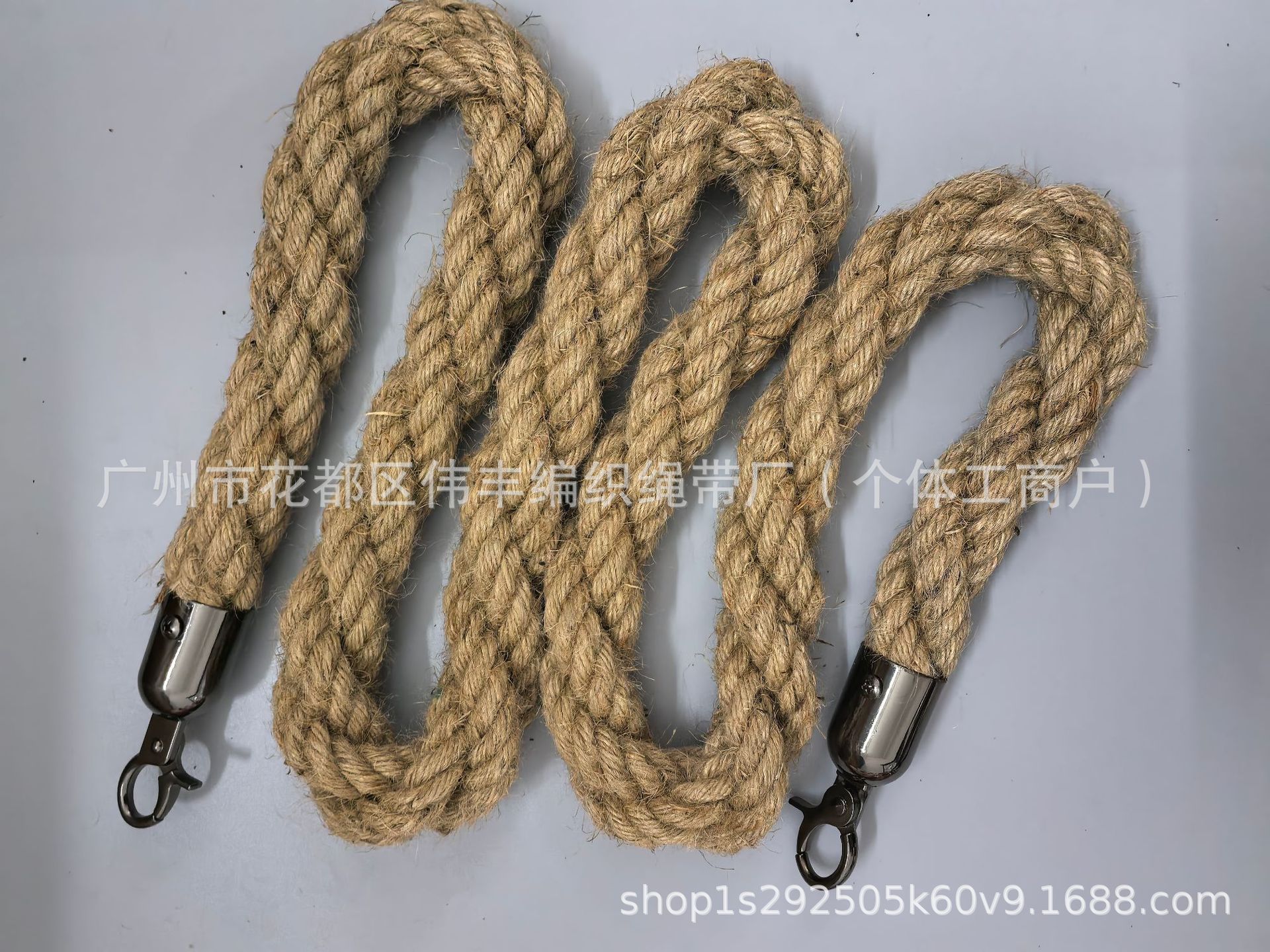 Petite tête noire originale chanvre-gun black - 28*1500