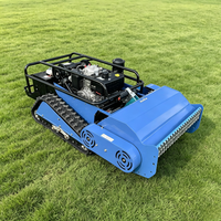 Tondeuse robot chenillée télécommandée à lame en Y, 800 mm, moteur essence 4 temps, pour terrains en pente et vergers