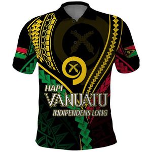 Polo Vanuatu par sublimation Chemise de golf personnalisée manches courtes style totem polynésien décontracté et confortable Sortie d'usine - Product Image 2